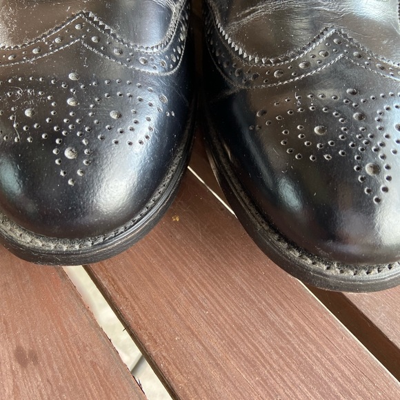 Good Year Men’s leather Leather sole steel tip black Oxford 10 1/2 Men’s sh… - Picture 6 of 14